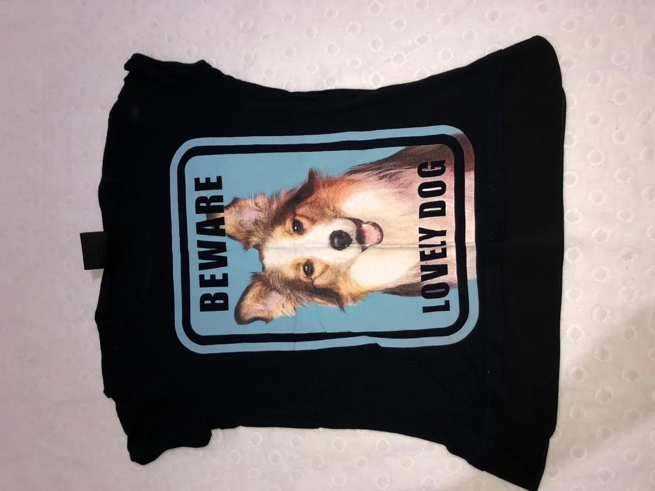 Camiseta 'Beware Lovely Dog'