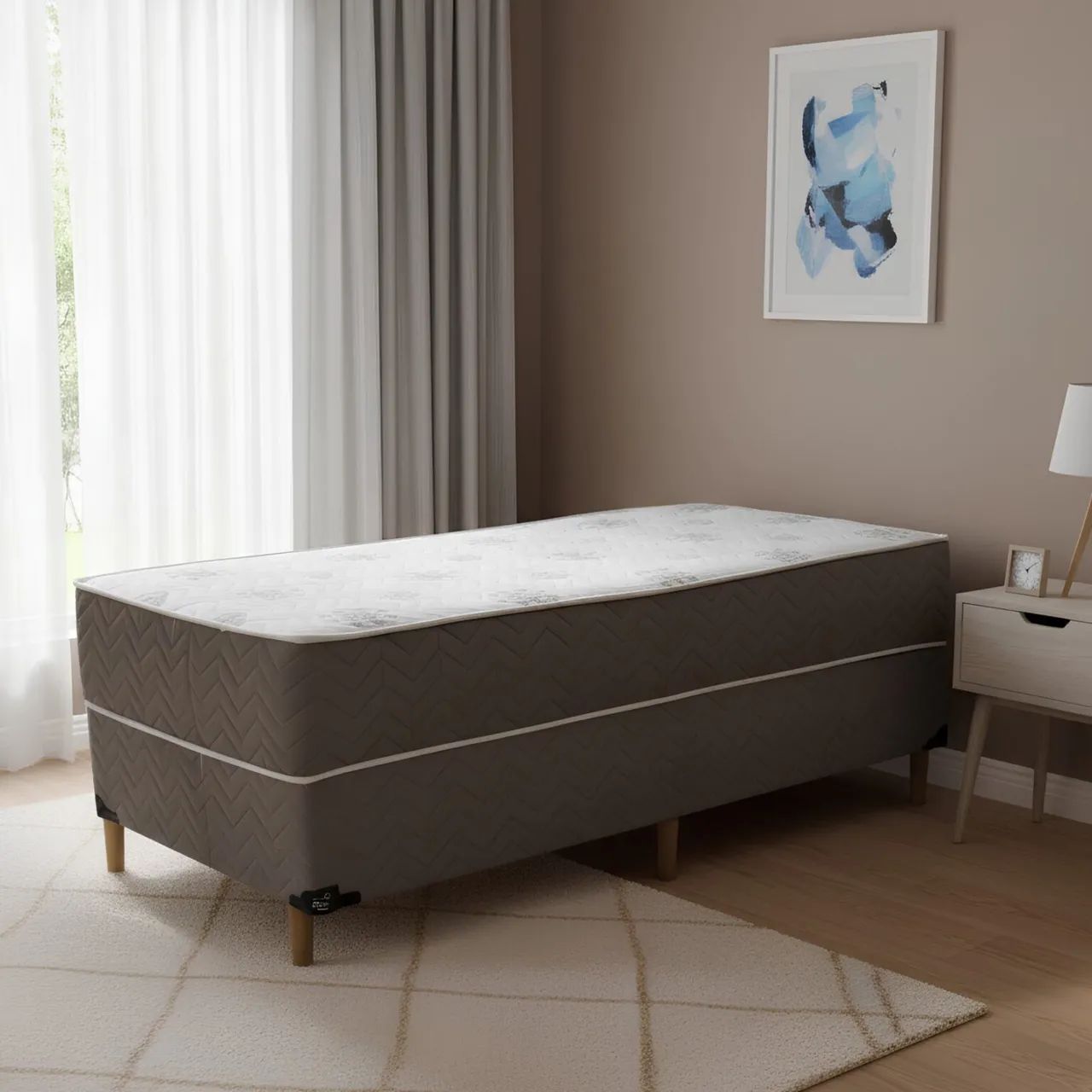 Cama Box Solteiro Molas Bonnel tt97 - Foto 2