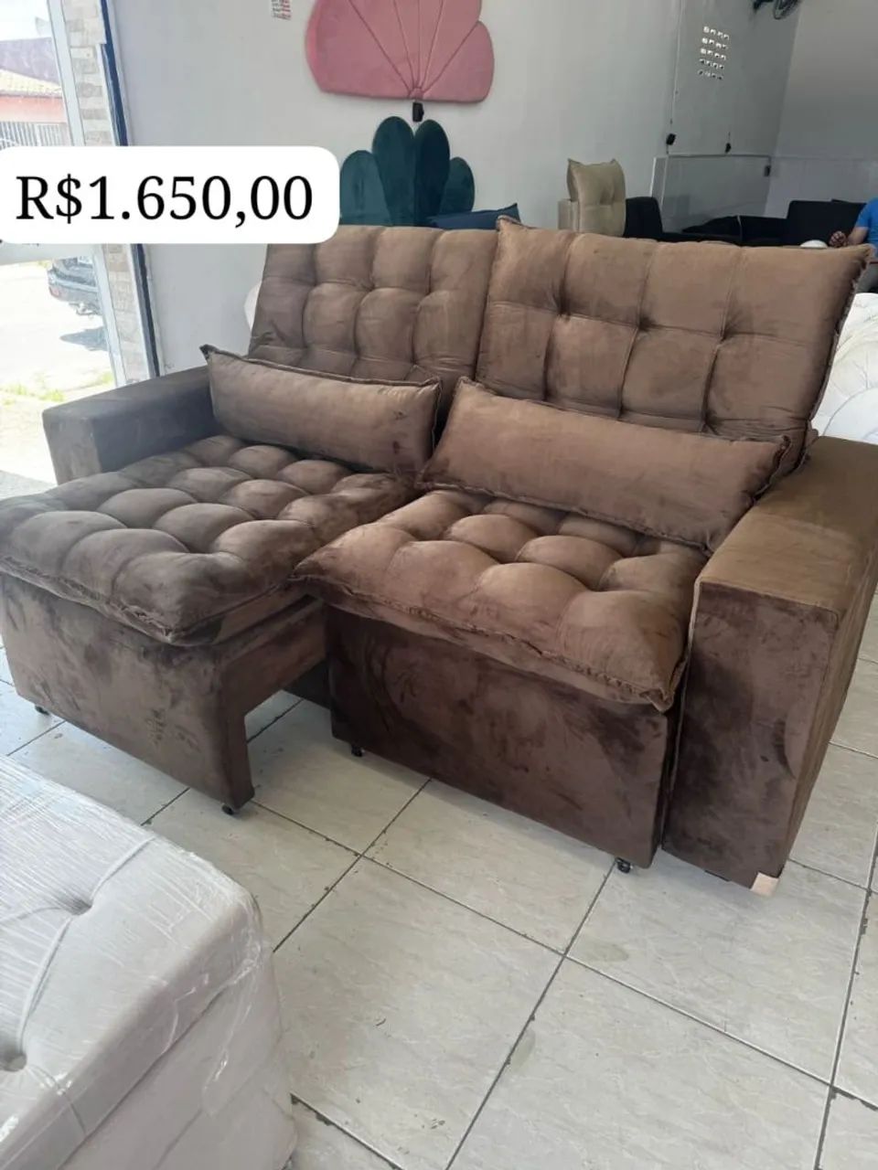 Sofá Retrátil e Reclinável 3 Lugares várias cores disponíveis  - Foto 2