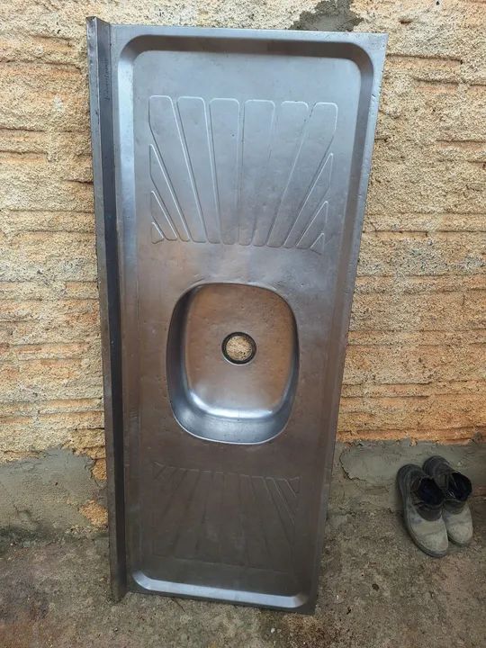 Pia de cozinha em aço inox - Foto 3