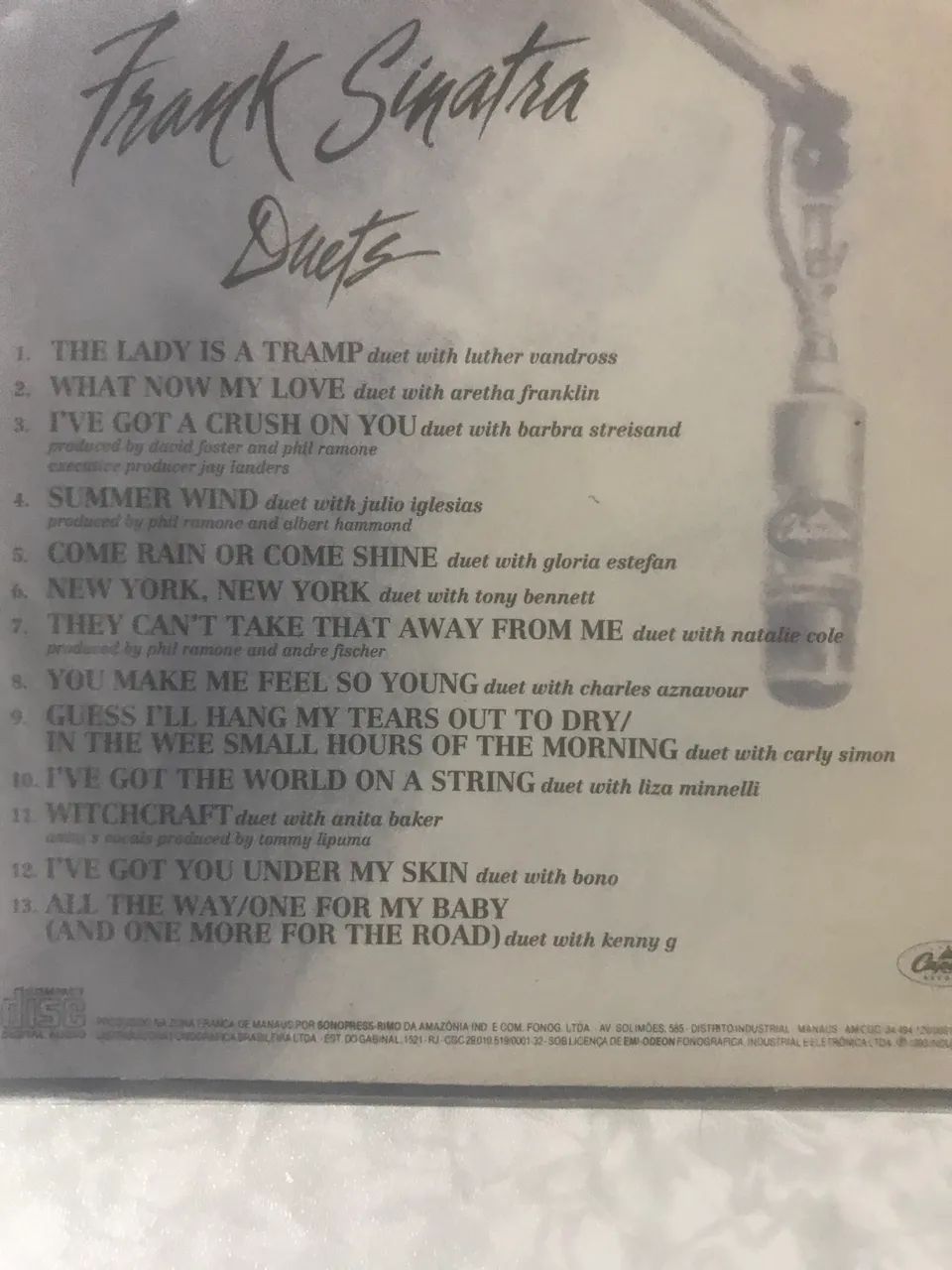 CD FRANK SINATRA -DUETS  - Foto 3