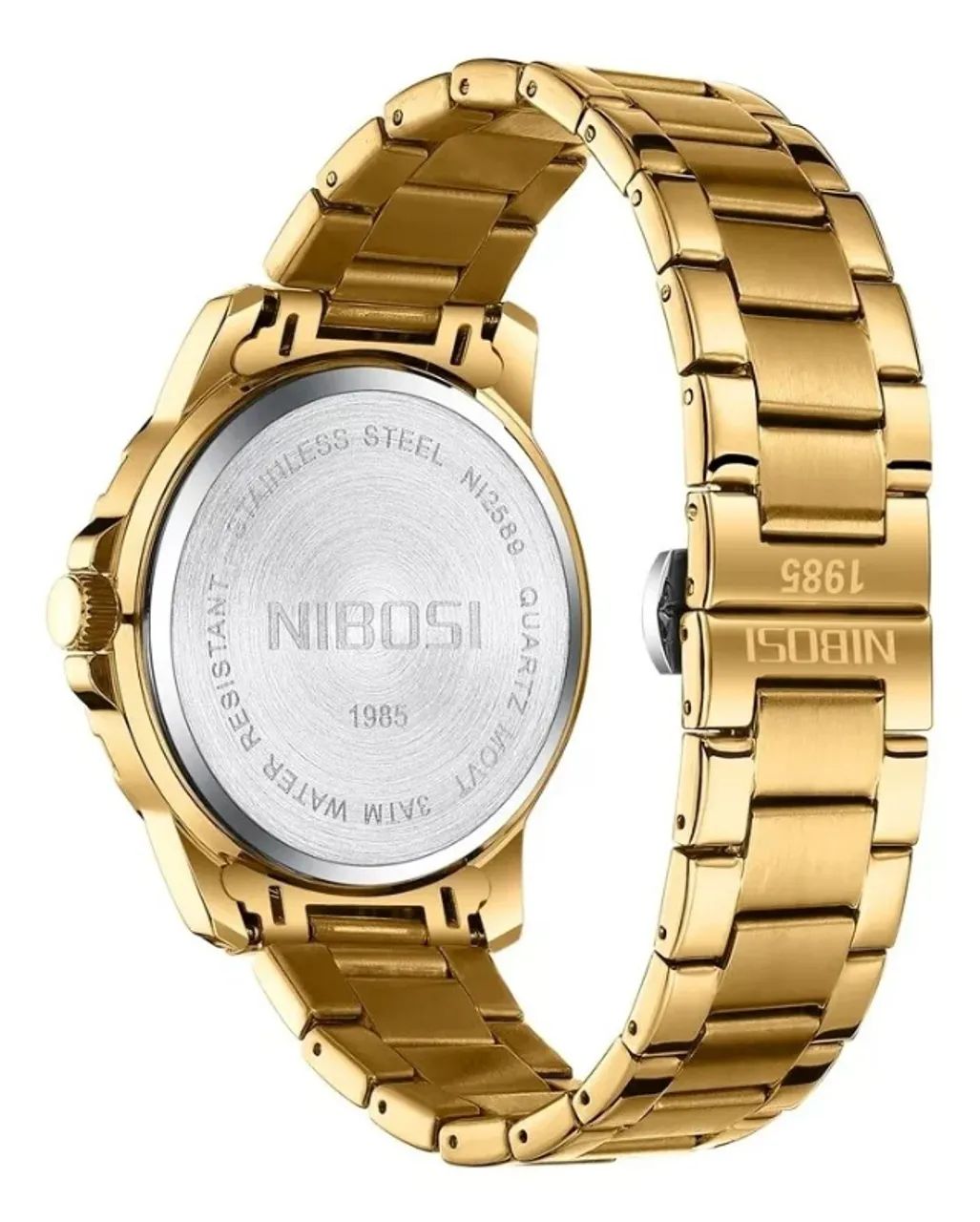 Relógio Nibosi Gold - Design Moderno e Durabilidade - Foto 3
