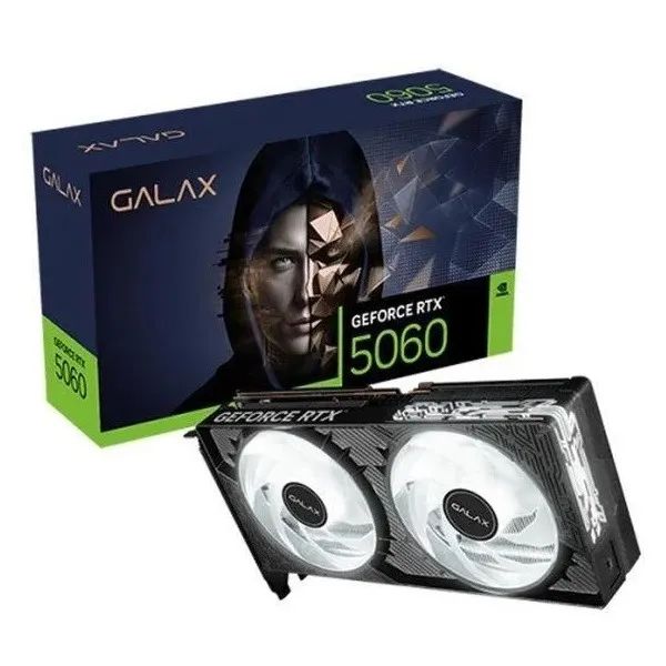 PLACA DE VIDEO GALAX RTX 5060 1-CLOCK OC 8GB 128GB BITS GDDR7 G-SYNC NOVA LACRADA!