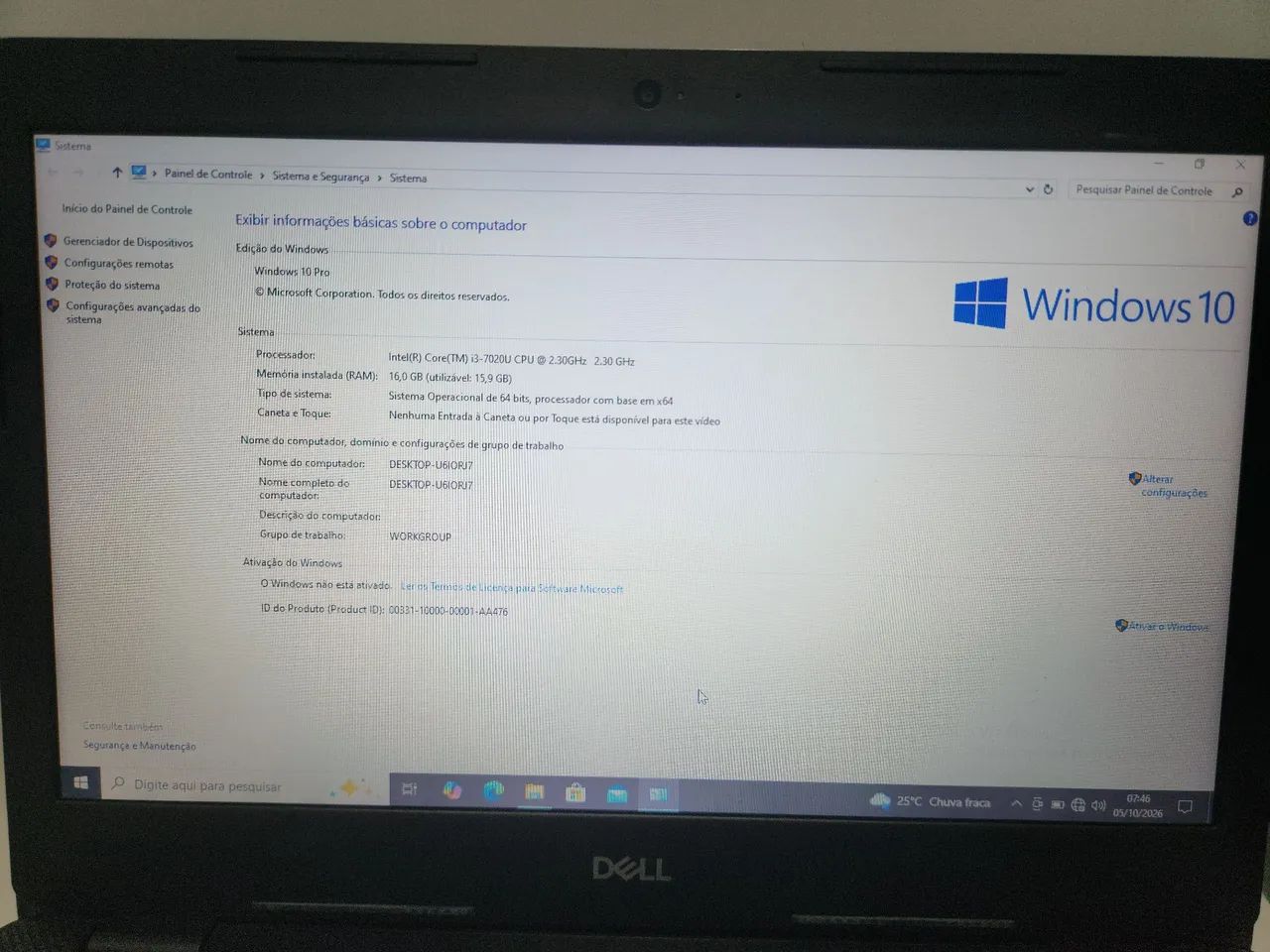 Notebook Dell Vostro I3 16GB + SSD - Foto 2