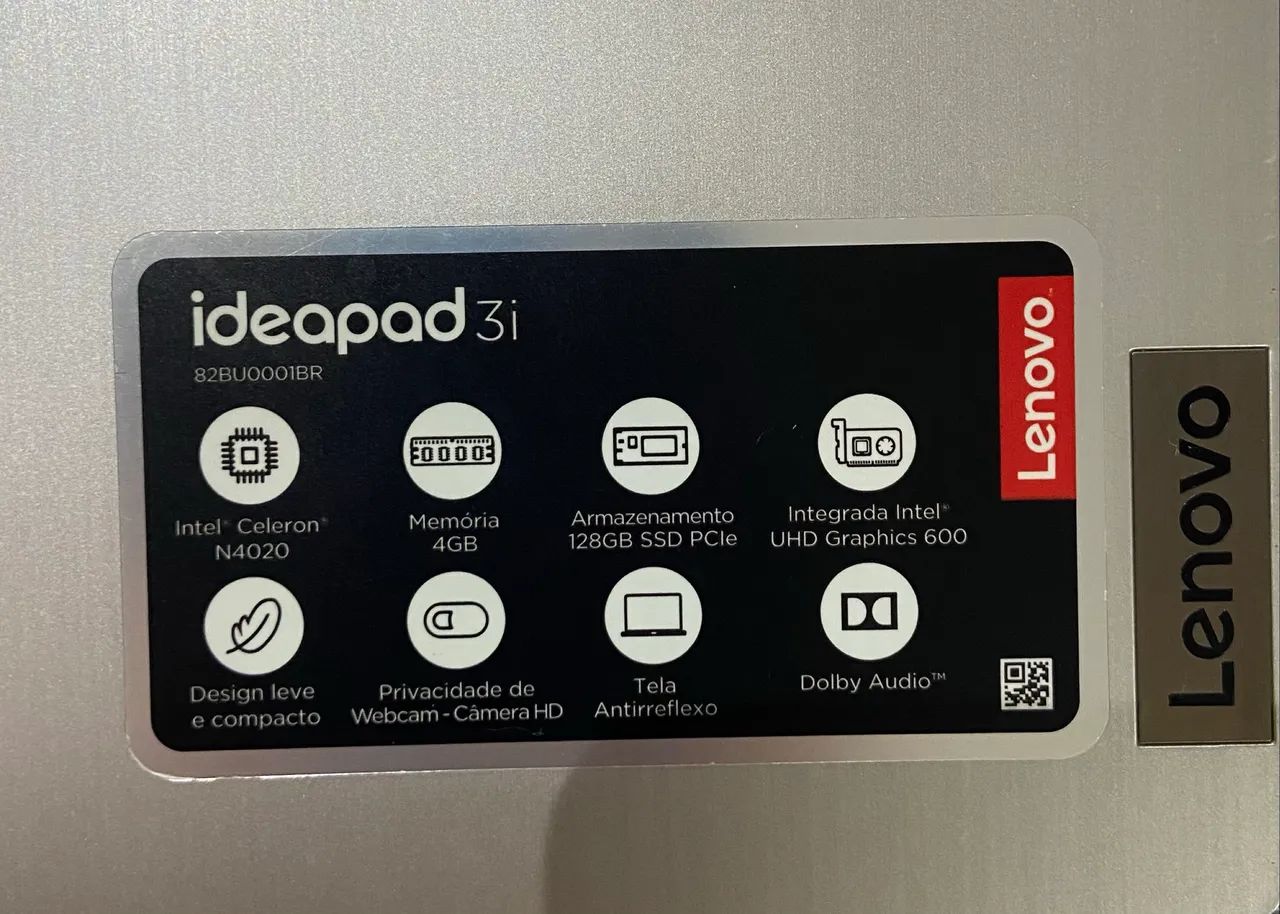Notebook Lenovo IdeaPad 3i - Celeron N4020 | SSD 128GB | 4GB RAM - Foto 4