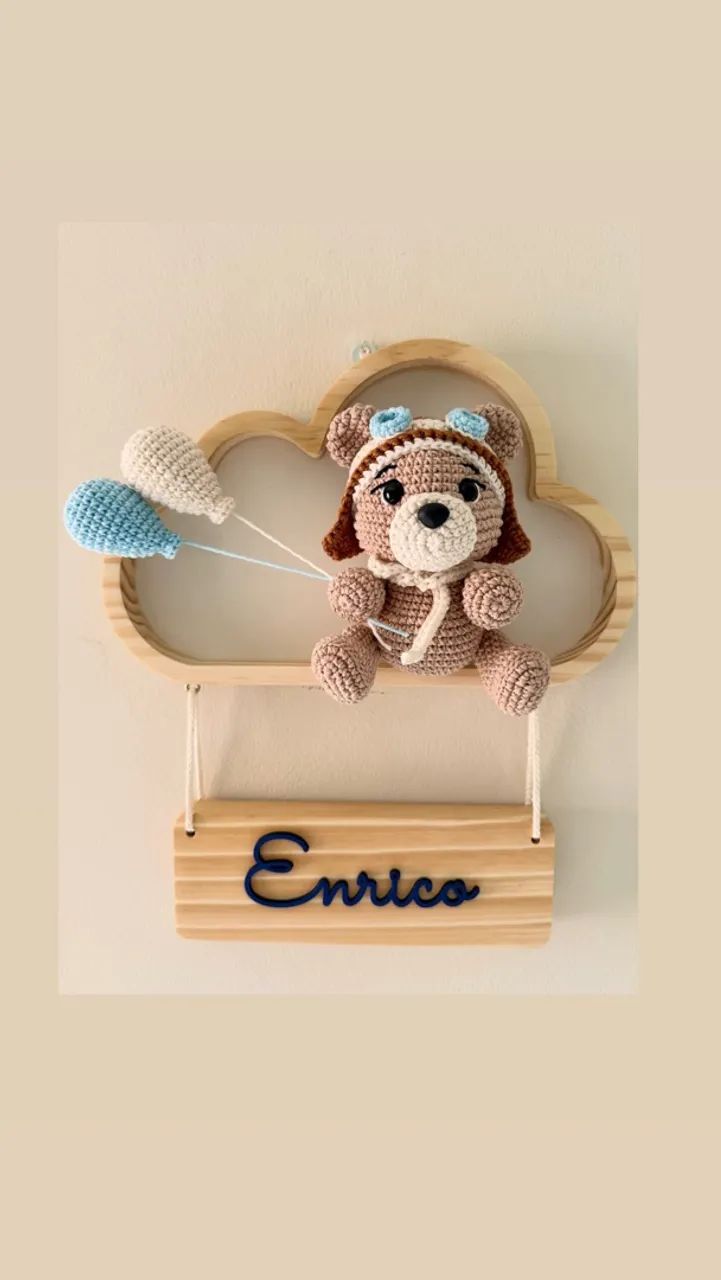 Porta maternidade amigurumi 