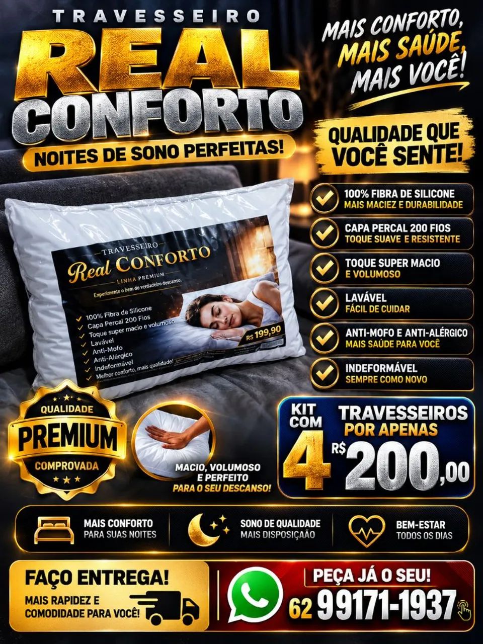 Vendas de travesseiro 