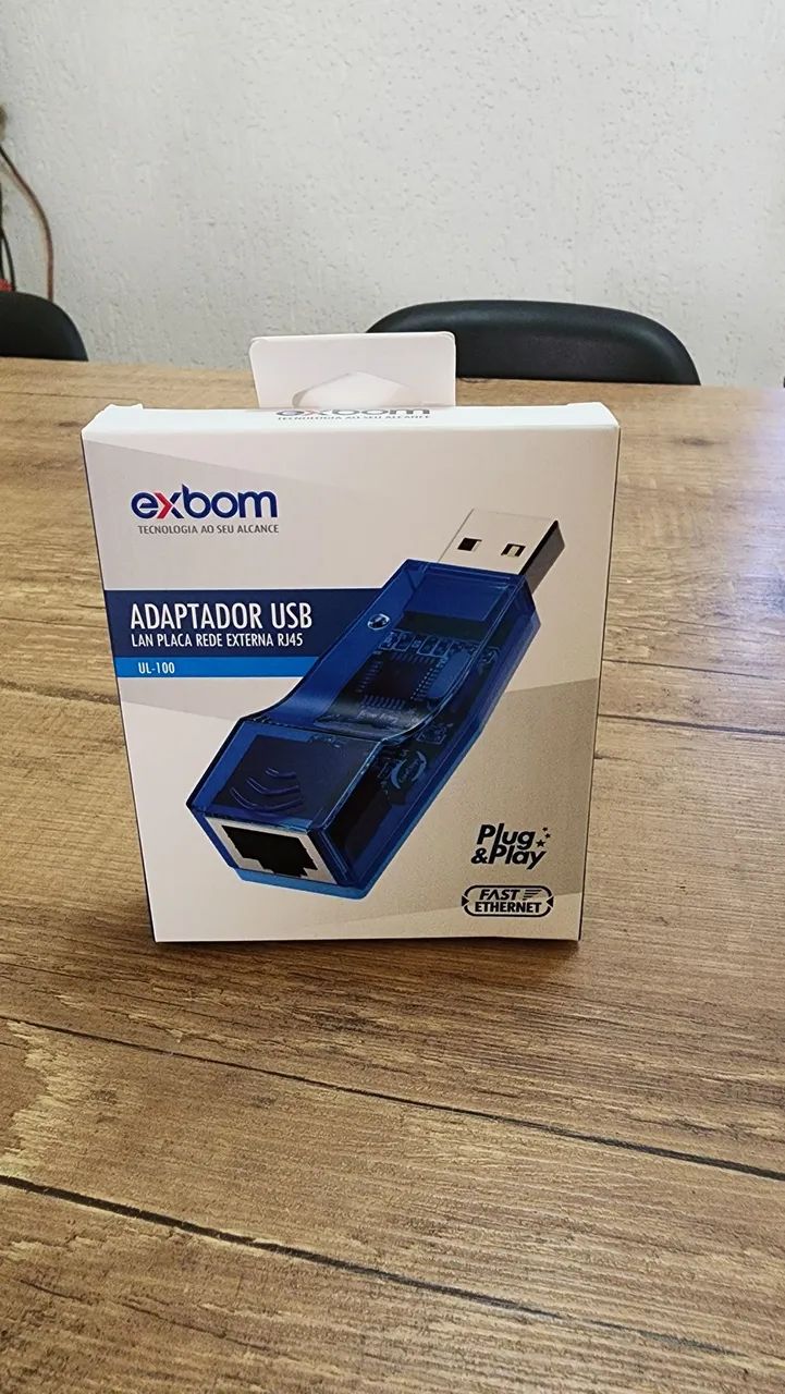 Adaptador USB Lan placa rede externa J45