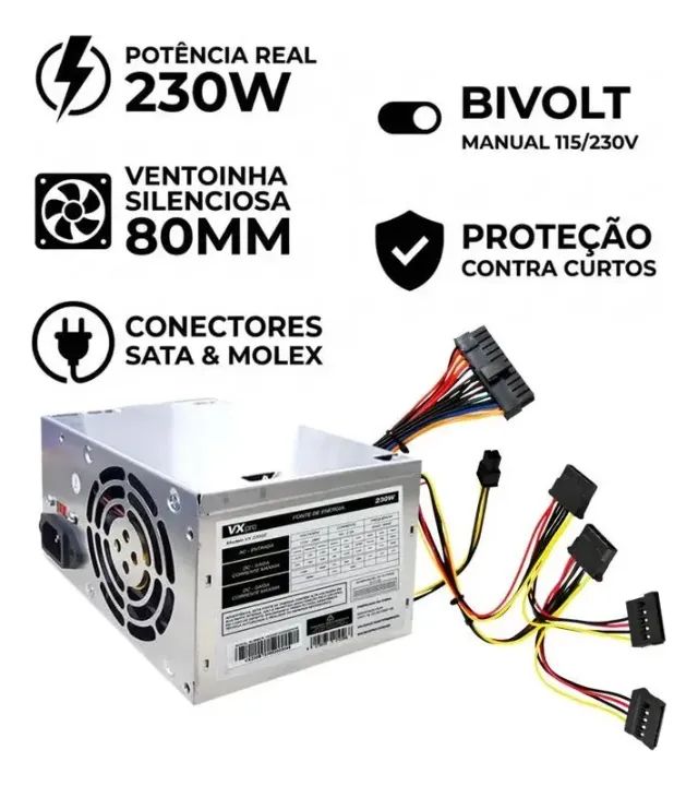 Fonte 230w ATX