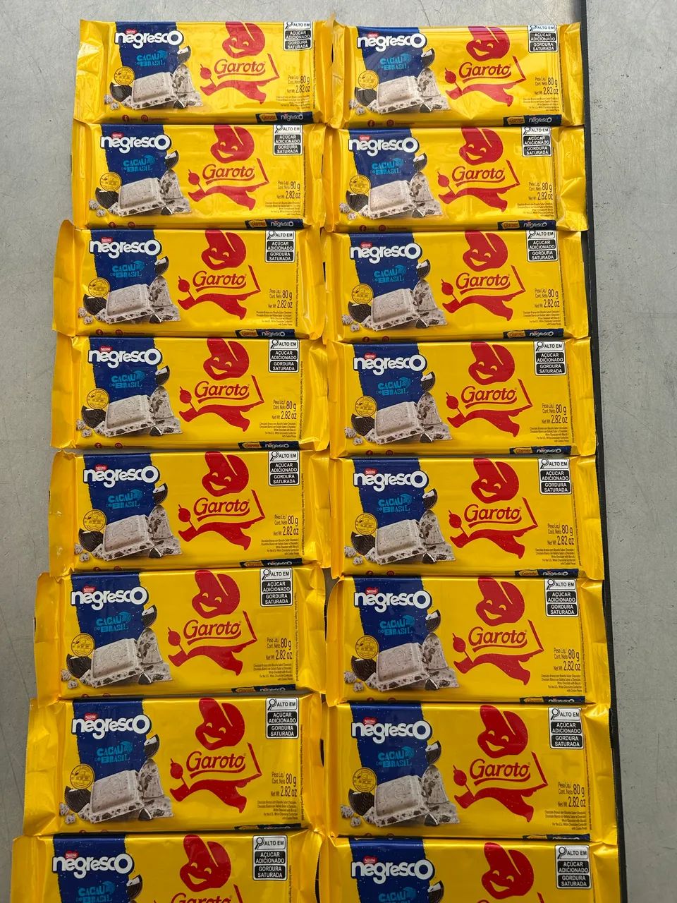 Barras de chocolate 