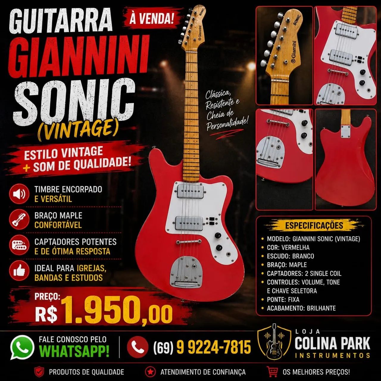 Guitarra Giannini Sonic Vintage 
