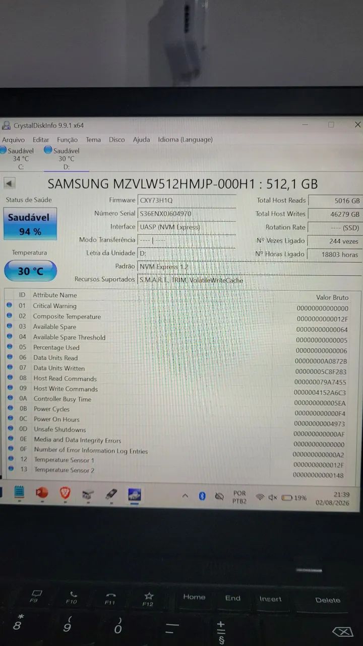 M2 Nvme Samsung 512gb