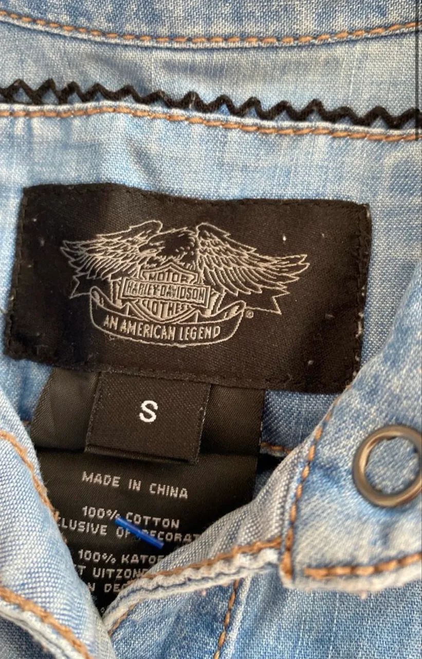 Camisa jeans Harley Davidson original  - Foto 2