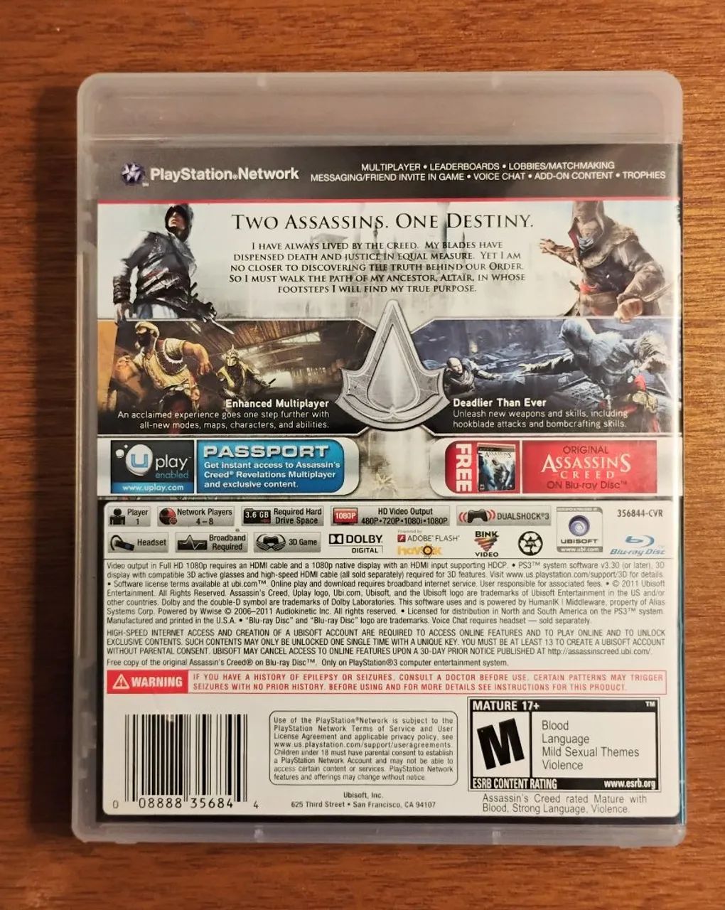 Jogo  Assassins Creed Revelations em mídia física usada para PS3. - Foto 2