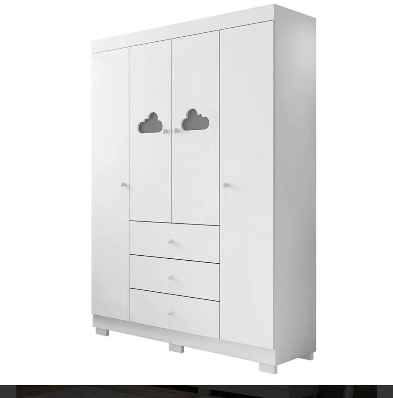 Guarda Roupa Infantil Branco