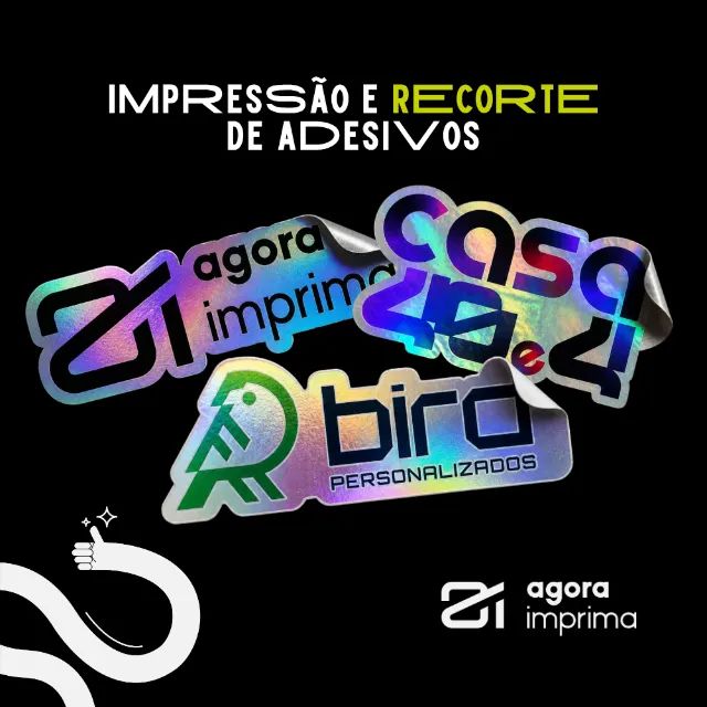 IMPRESSÃO E RECORTE DE ADESIVOS
