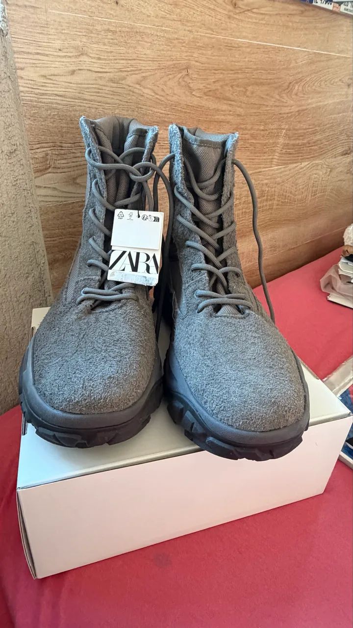 Bota em couro ZARA  - Foto 2