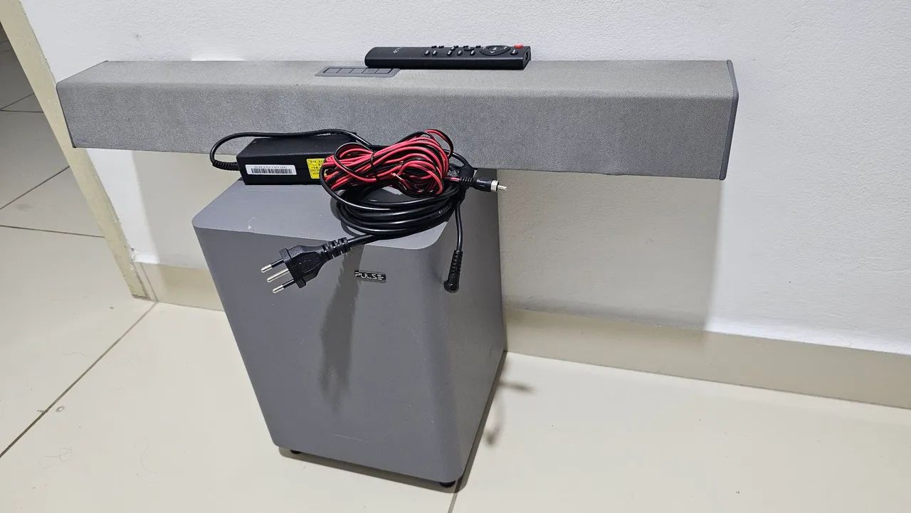 Soundbar pulse 2.1 Canais Bluetooth E Subwoofer 320w