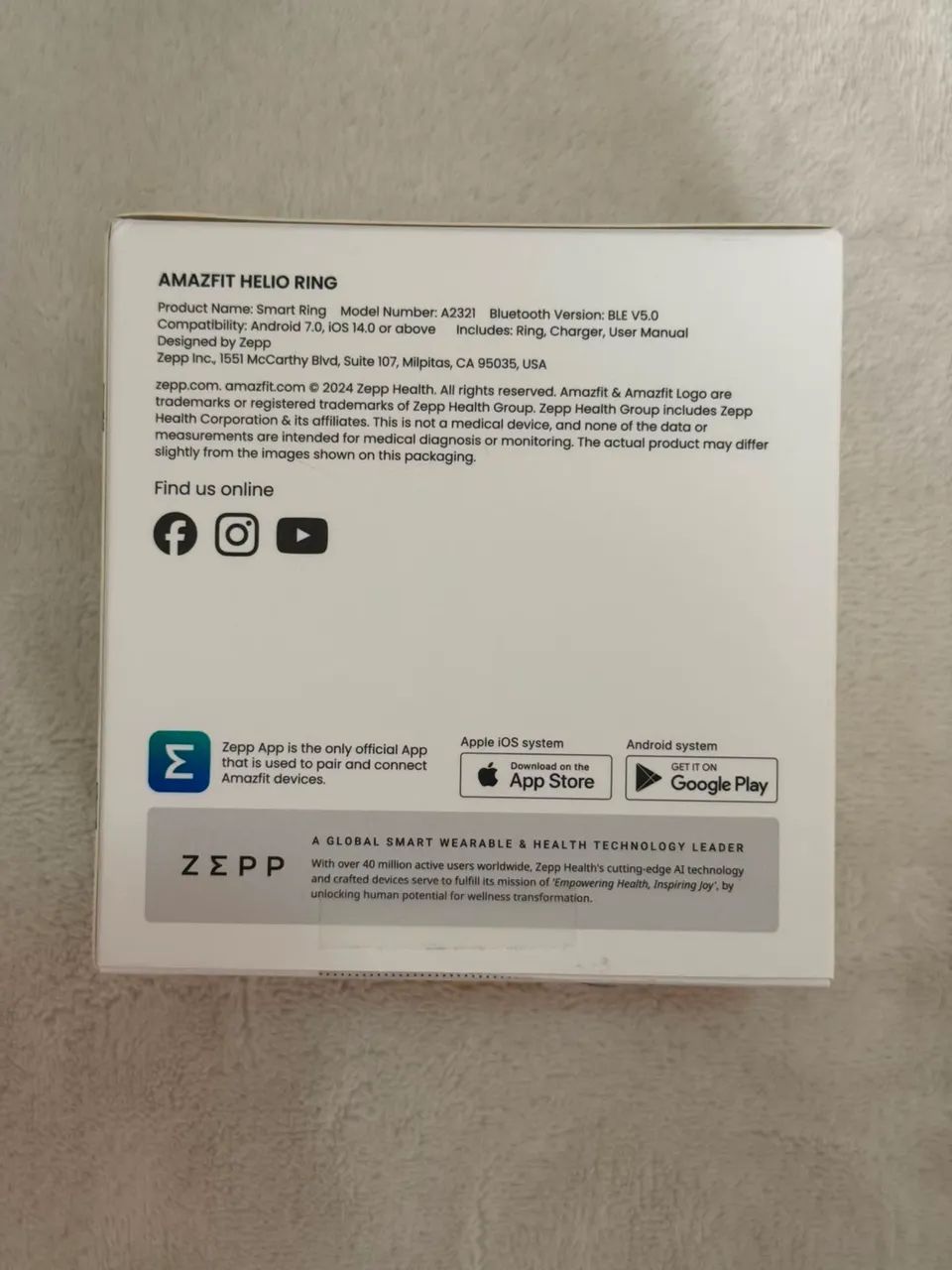 Amazfit - anel inteligente  - Foto 2