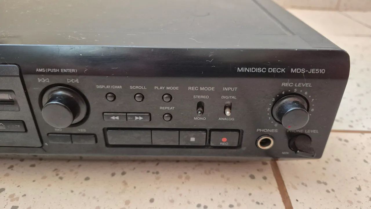 Gravador e Reprodutor Sony Minidisc Deck MDS-JE510 - Foto 4