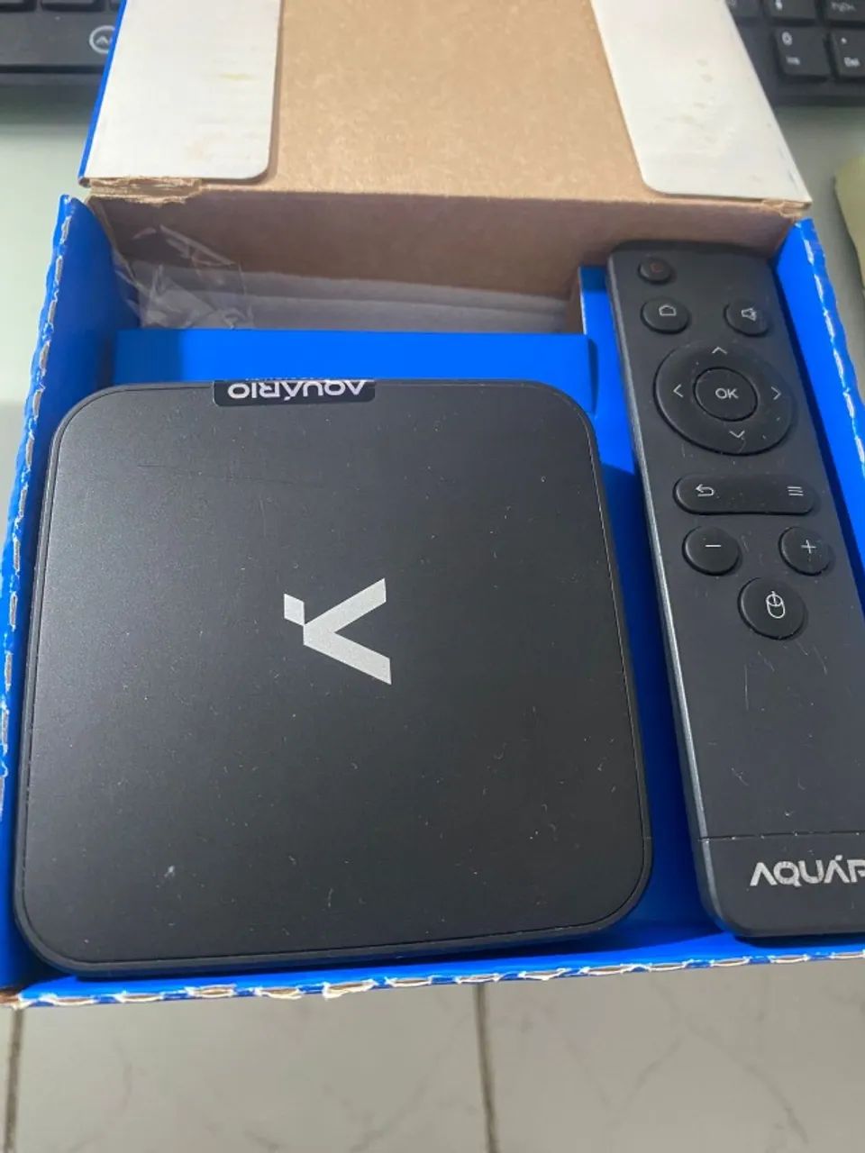 Tv box da aquário!