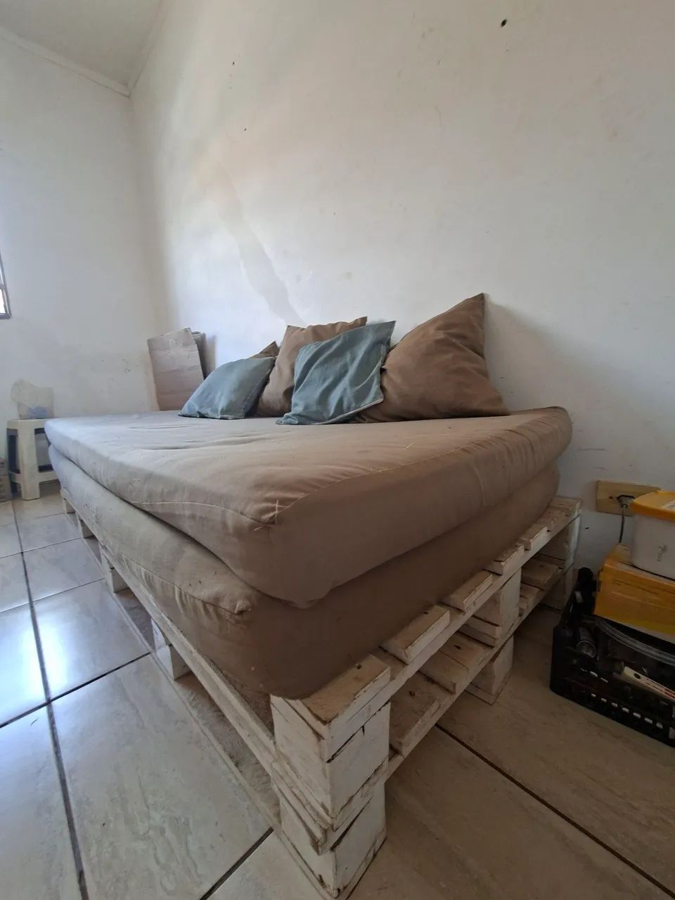 Sofa/cama de pallet - Foto 3