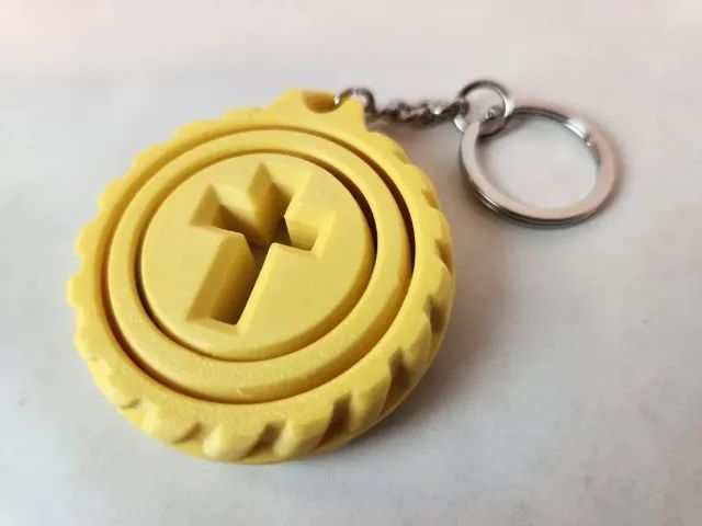 Chaveiros Giratórios Giroscópicos impressão 3D - Foto 3
