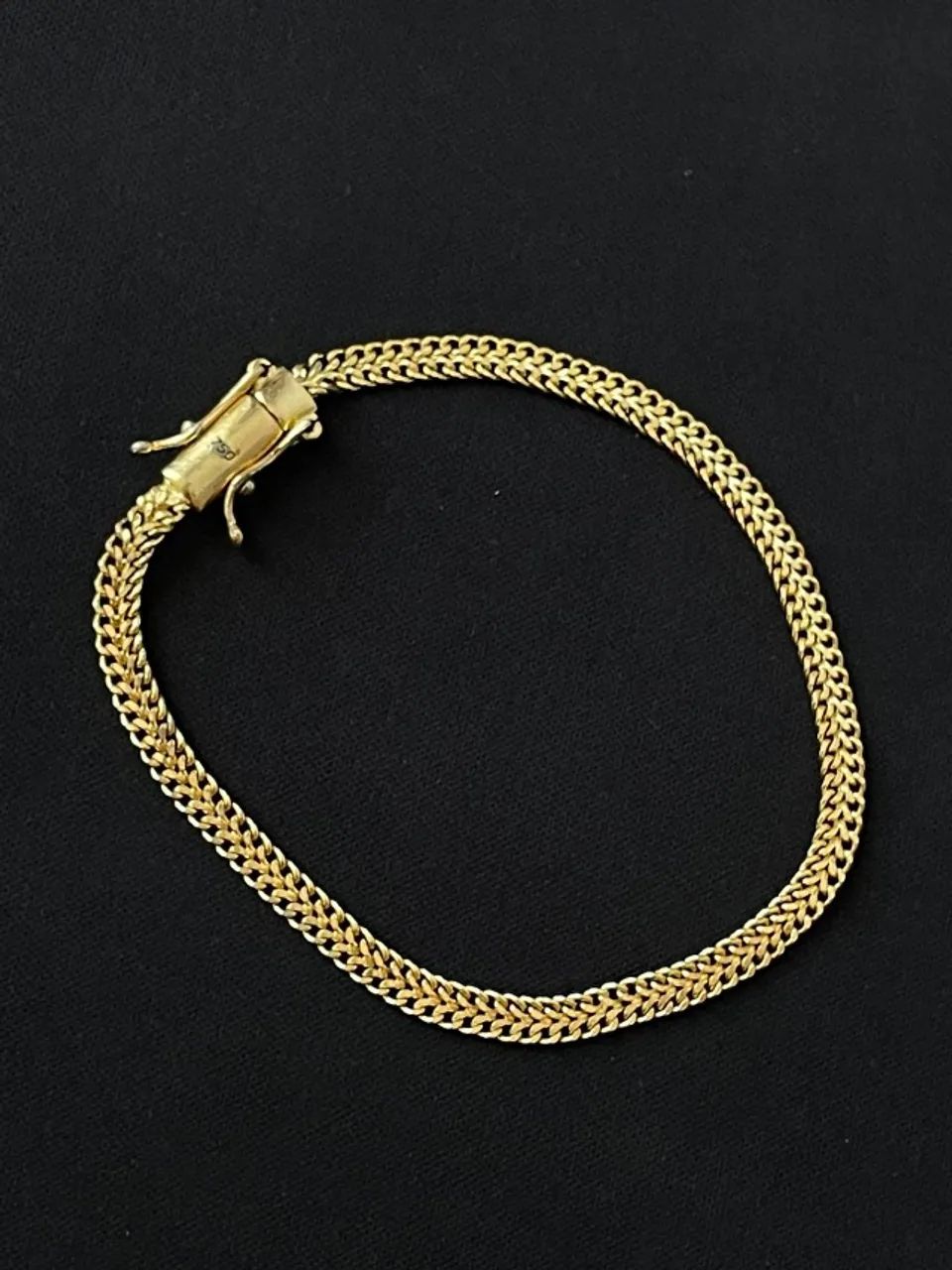 Conjunto corrente e pulseira 18k 3 mm - Foto 5