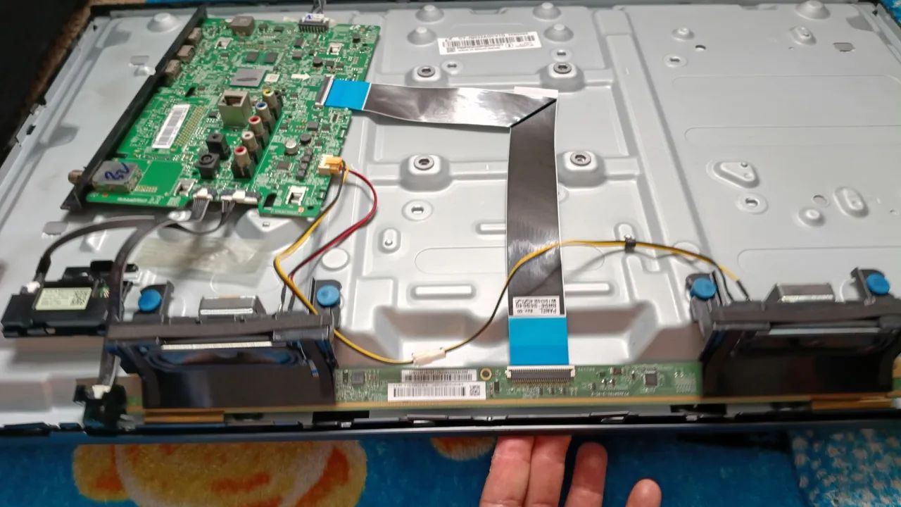 Placa principal modelo BN94-13603C PBA-17F +fonte+controle remoto+placa v-con+autofalan - Foto 5