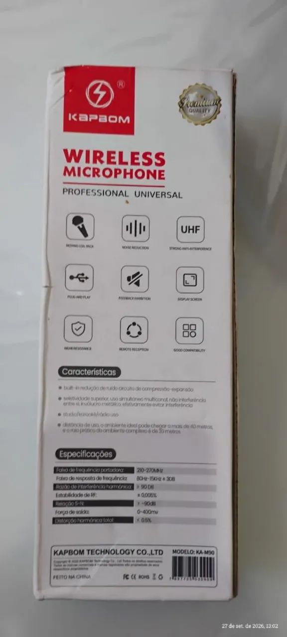 Microfone sem fio recarregável  - Foto 3