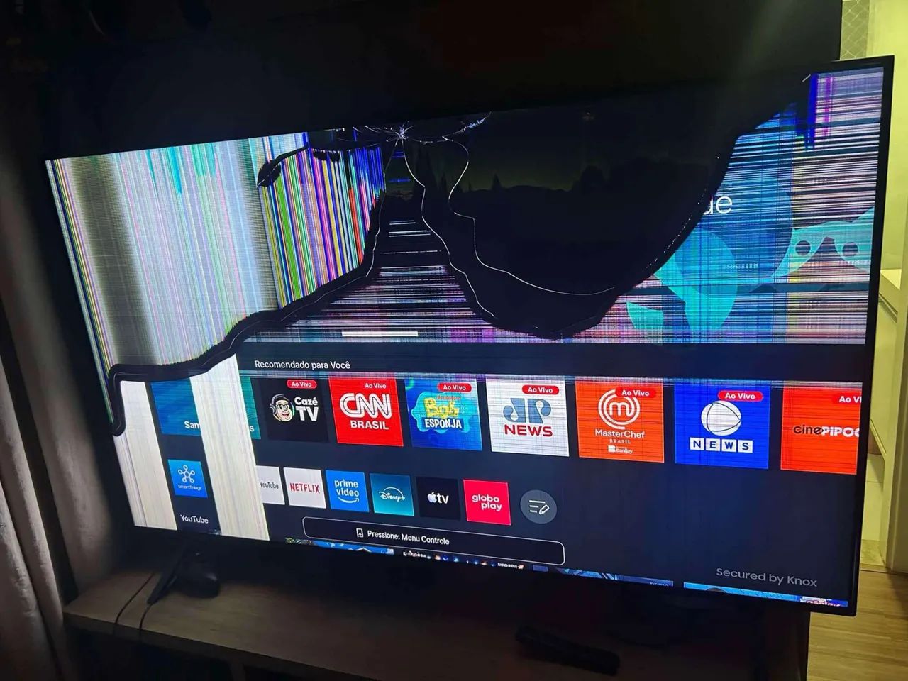 TV 60 Samsung com defeito 