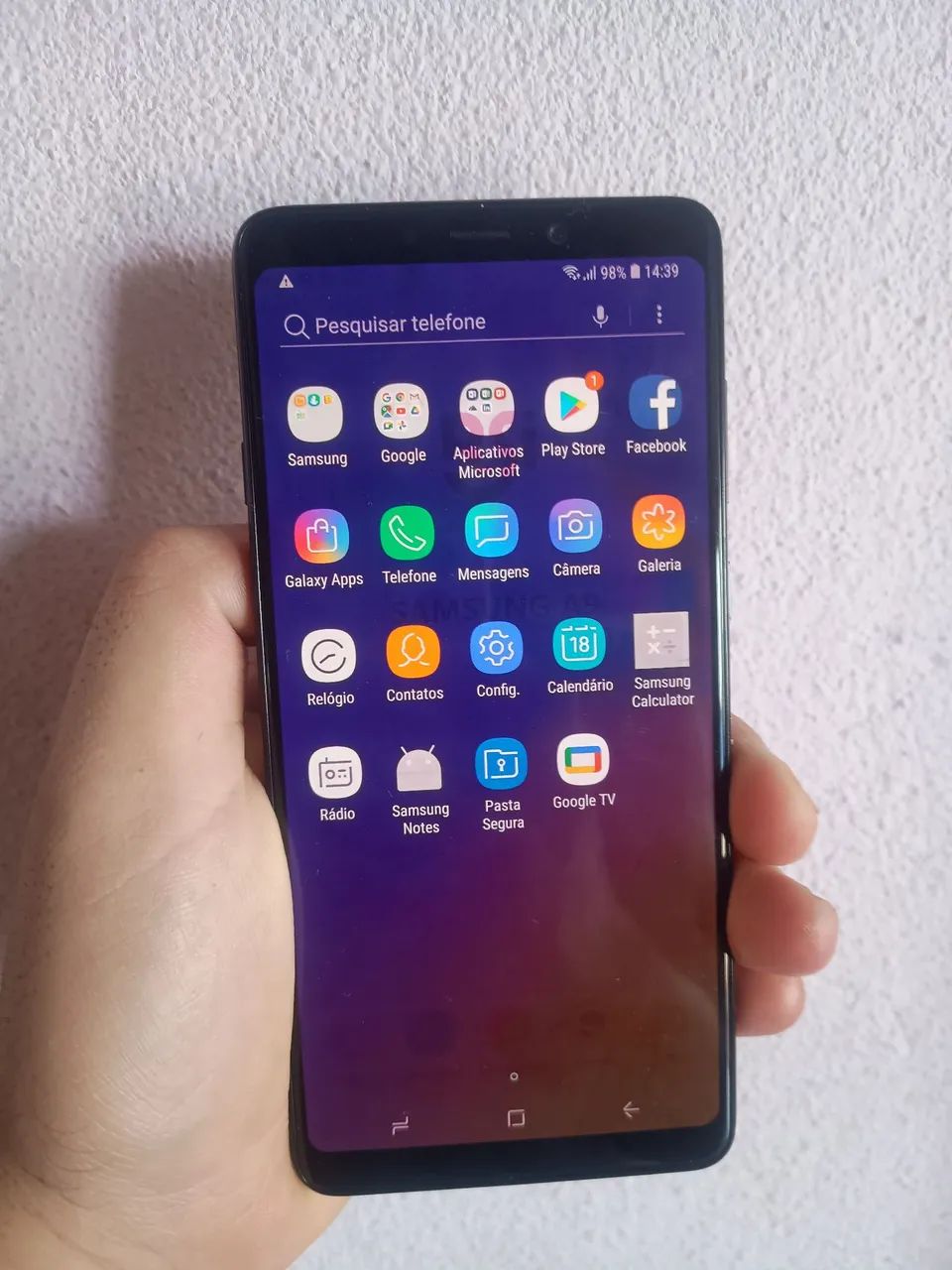 Galaxy A9 2018 display com ghosting
