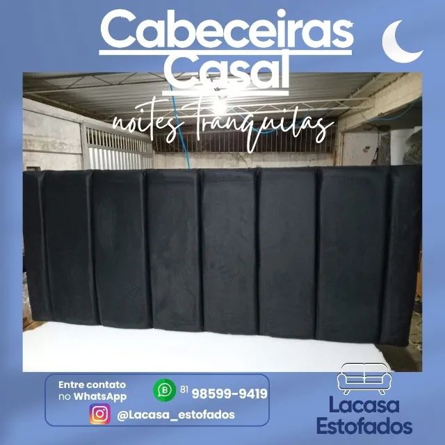 Cabeceira para cama Casal - Espuma D28