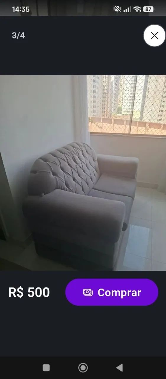 Sofá usado 2e3lugare 