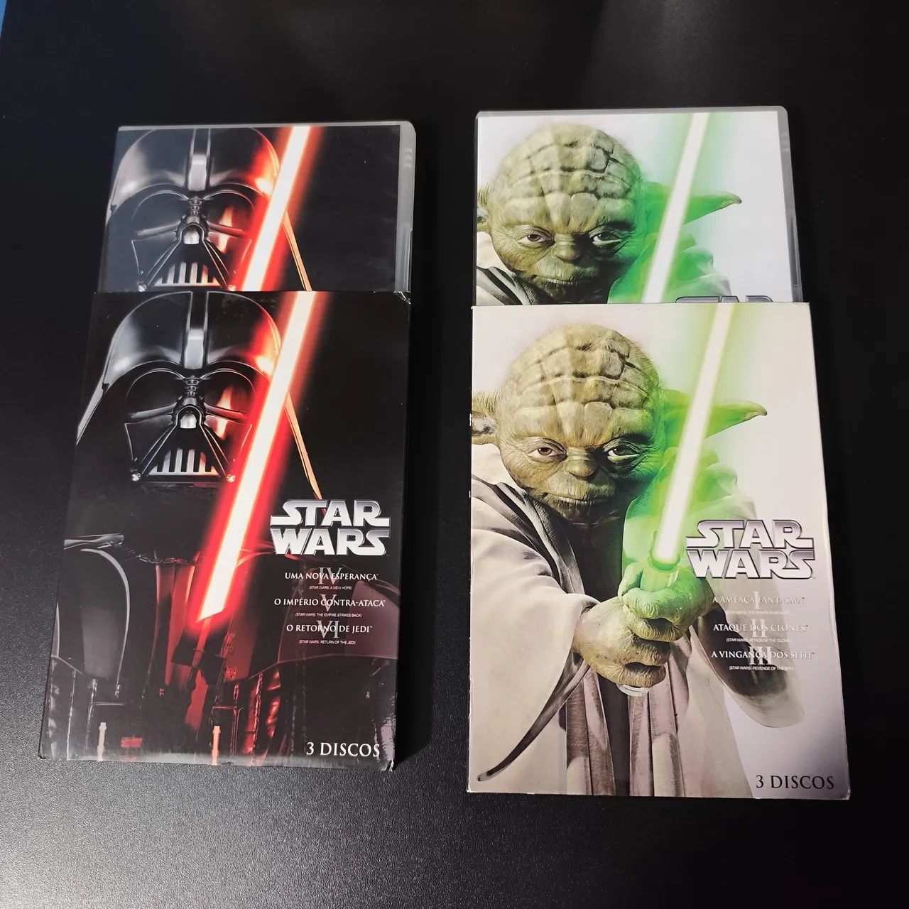 Coleção DVD Star Wars trilogia clássica + trilogia prequel original colecionador 