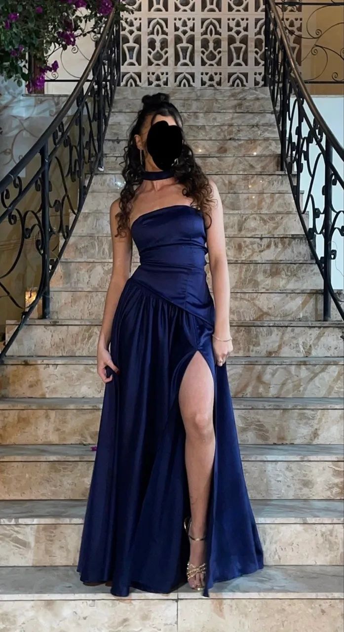 Vestido formal azul
