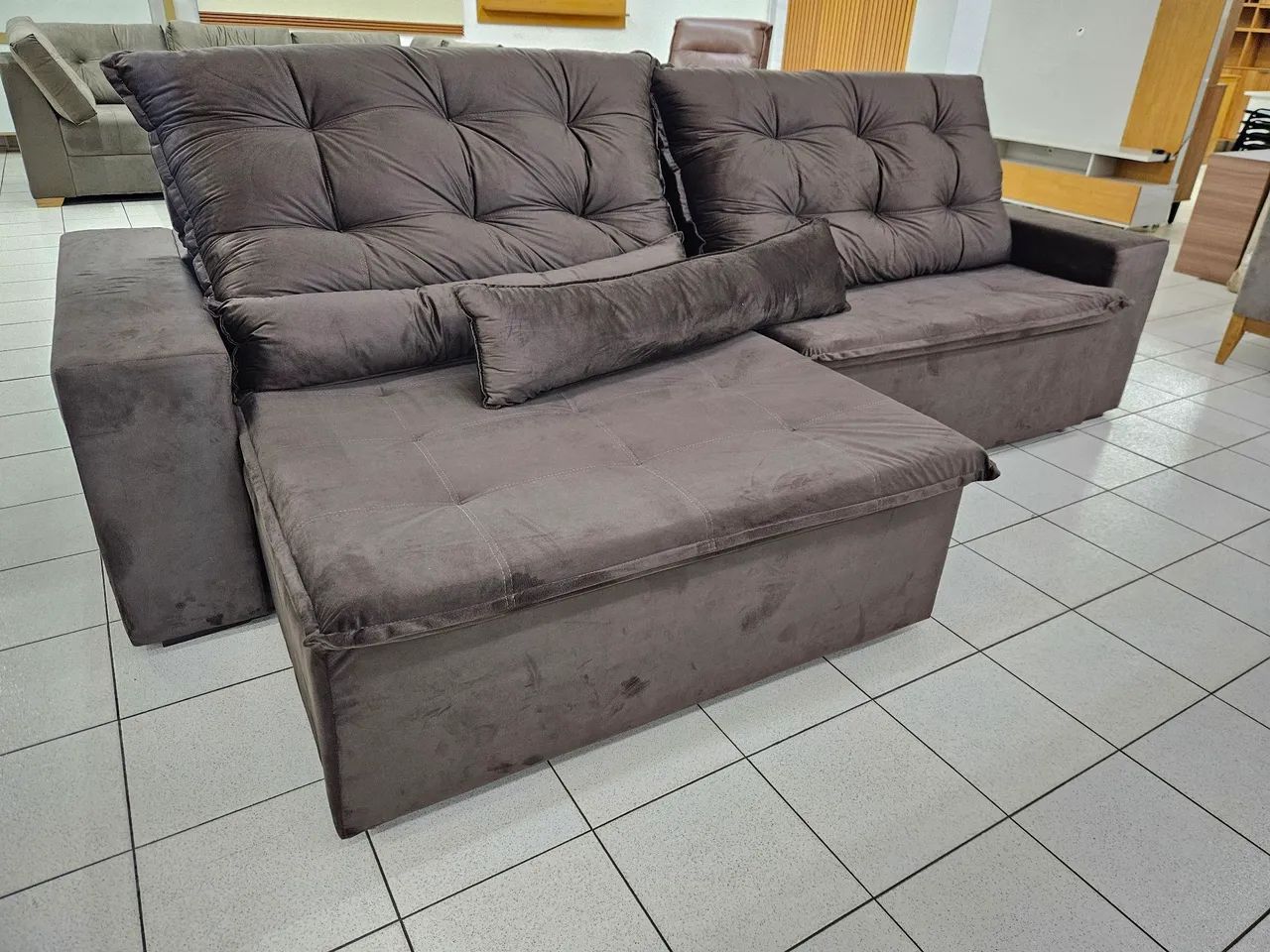 Sofá Retrátil e Reclináveis 2.90x1.80 Entregar em 24 horas  - Foto 3