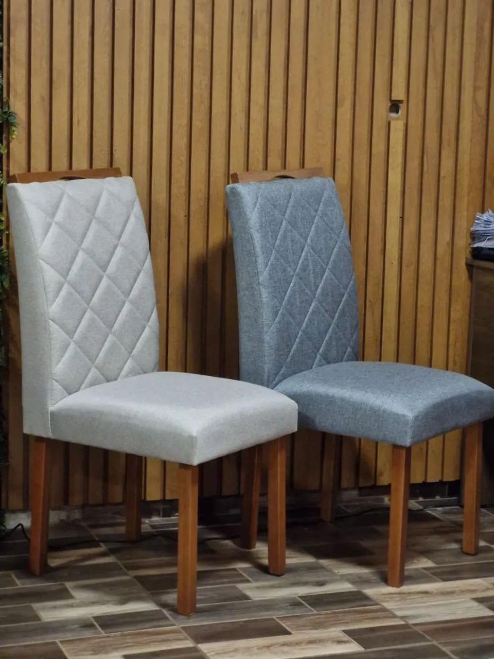 Cadeira para mesa de jantar tecido linho nova a pronta entrega  - Foto 3