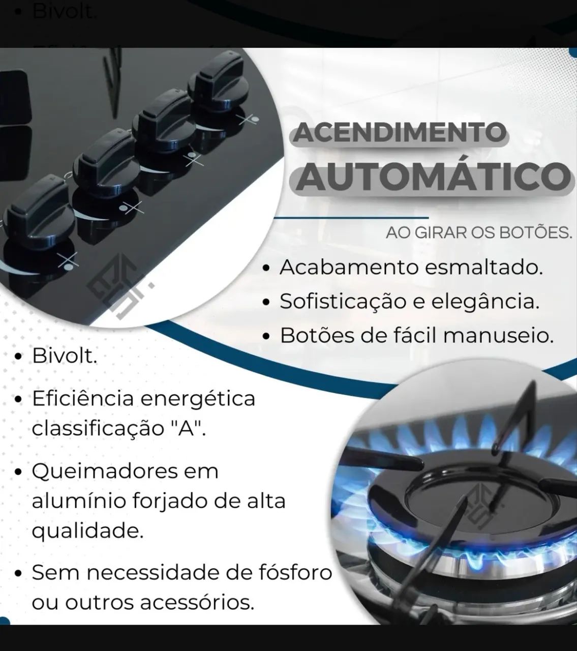 Cooktop 4bocas chamalar