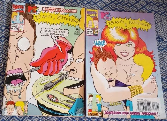 Revistas Beavis E Butt-Head Ano 1 Nº 1 E e 2