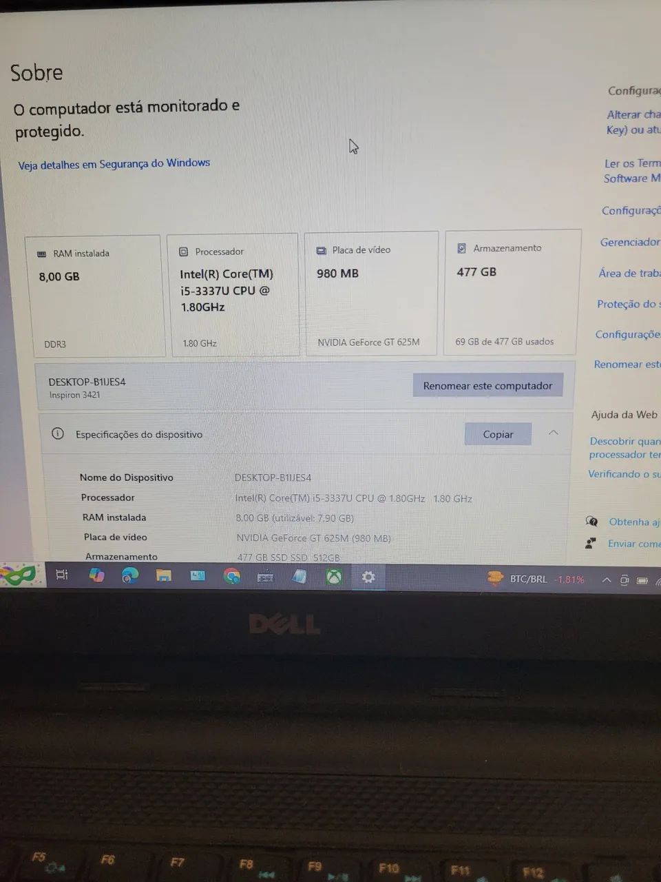 Notebook Dell Inspiron 3421 - Foto 2