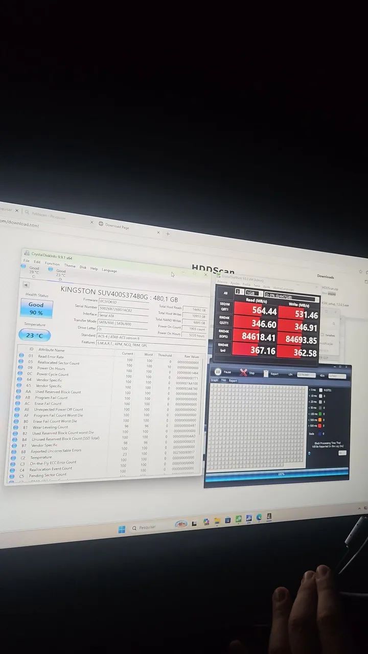 SSD Kingston UV400 480GB SATA ? 90% de saúde - Foto 4