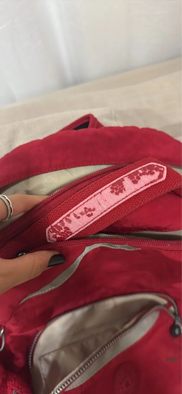 Mochila Kipling Vermelha  - Foto 3