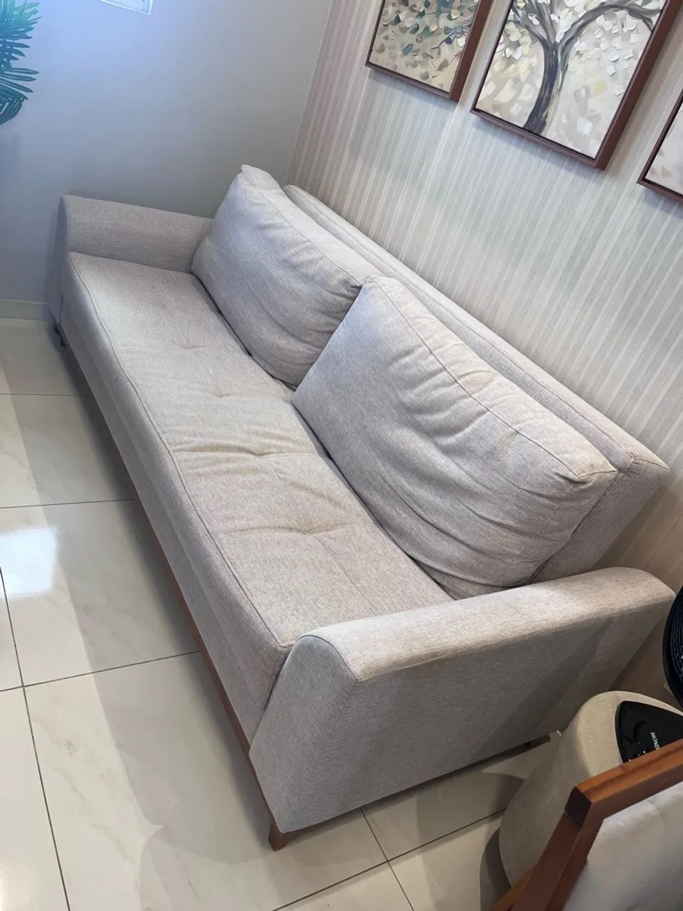 Sofá cama em linho - Foto 5