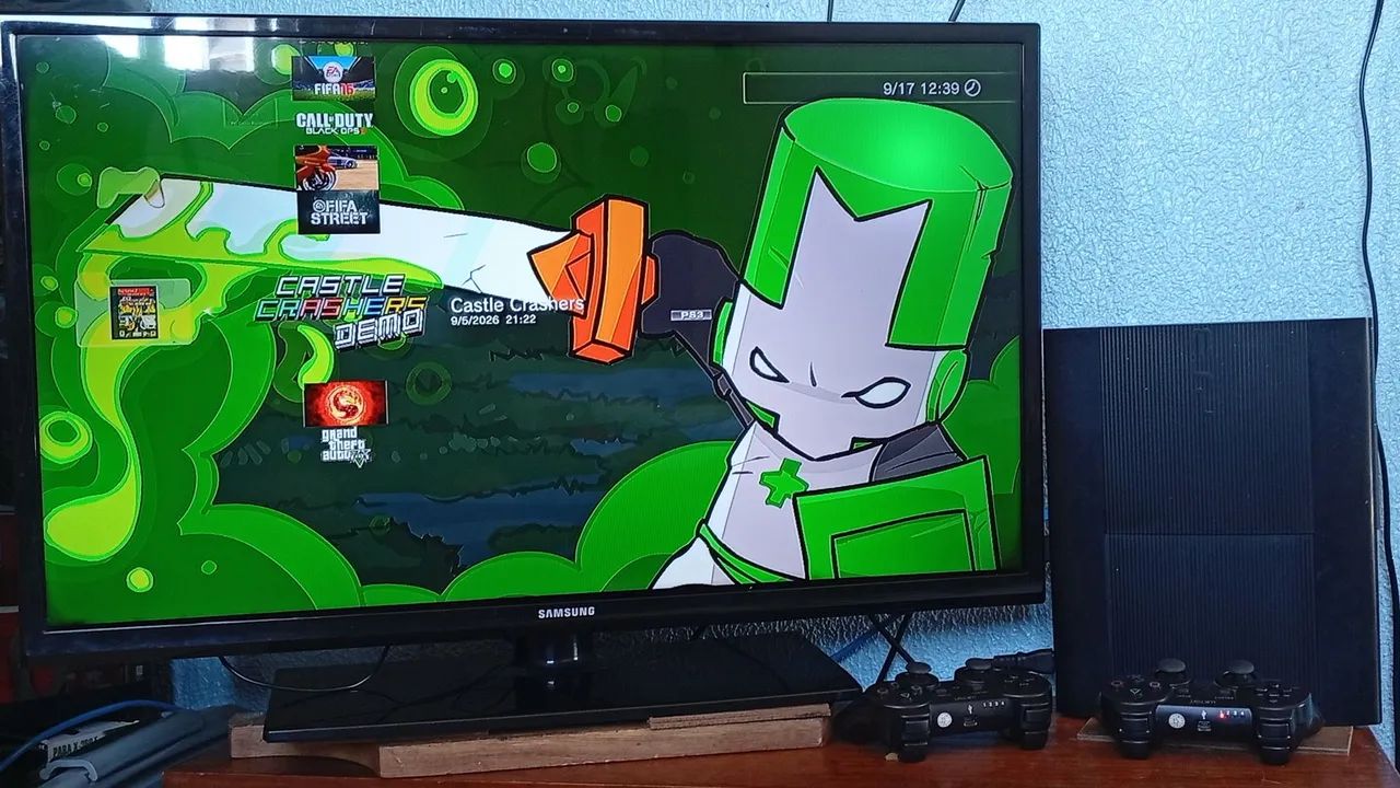 PLAYSTATION 3 COMPLETO+ TV SAMSUNG 32 POLEGADAS NAO SMART