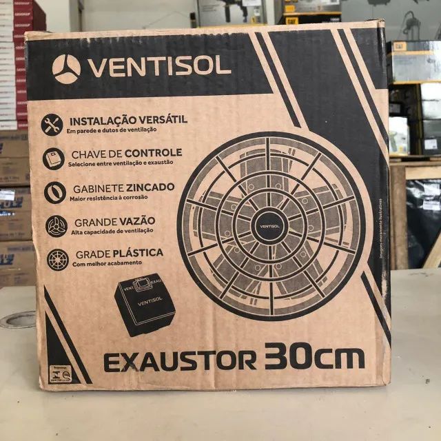 Exaustor Comercial 30CM com chave de controle - VENTISOL 