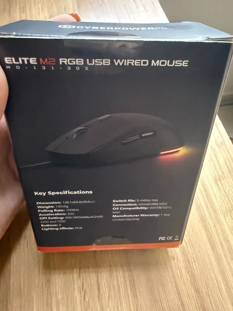 Mouse CyberPower Elite M2 Black  - Foto 2