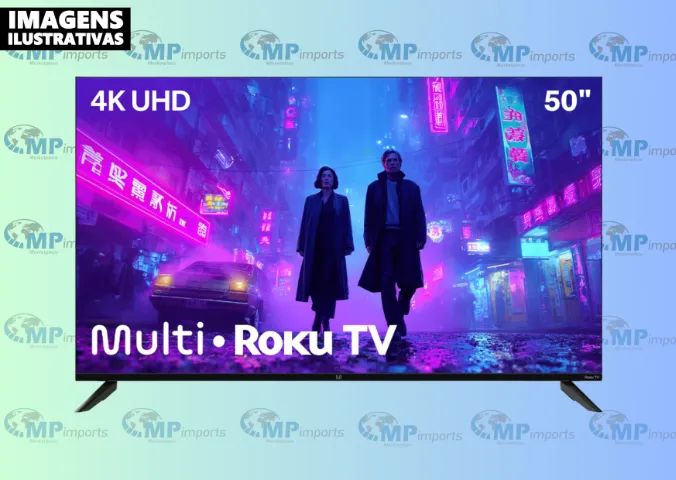 Smart TV 50" Roku Multi 4K Compatível com Alexa e Google Home - Foto 3