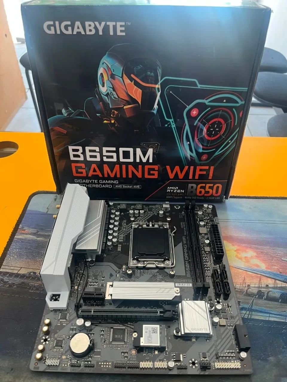 Placa Mãe B650B Gaming Wifi Gigabyte Nova