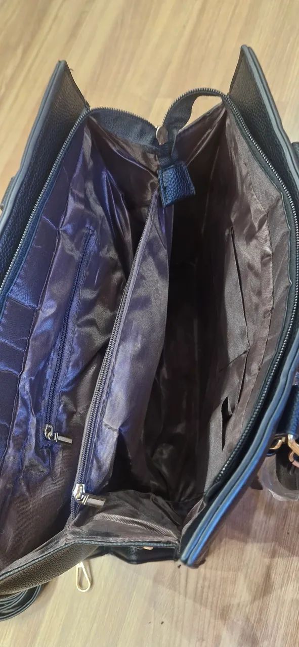 Bolsa Feminina Alça Ombro e de Mão/ Preta - Foto 4